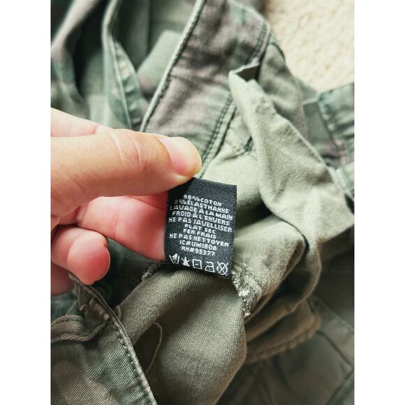 Sanctuary High Rise Camo Pants Size 27 Green Street Gorpcore Grunge Army Indie - Picture 6 of 9